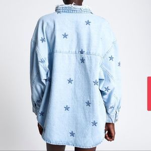 One teaspoon star STARRED DARIA DENIM SHIRT SMALL